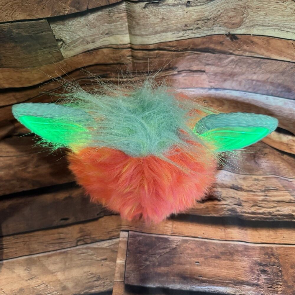 2023 Hasbro Furby Coral Interactive Plush Toy Light Up Ears Orange Blue - Picture 5 of 7